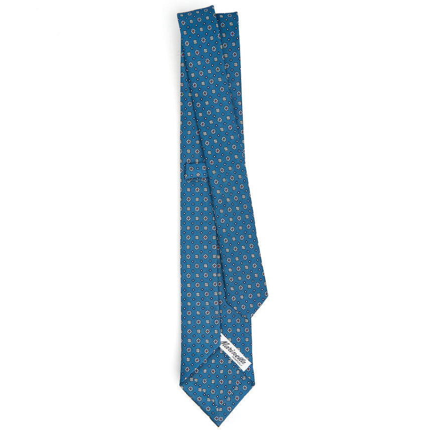 CRAVATTA SARTORIALE 7 CM IN SETA AZZURRO POLVERE