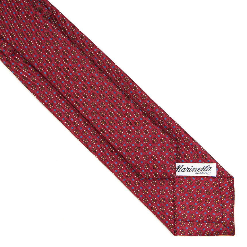 CRAVATTA SARTORIALE 7 CM IN SETA BORDEAUX