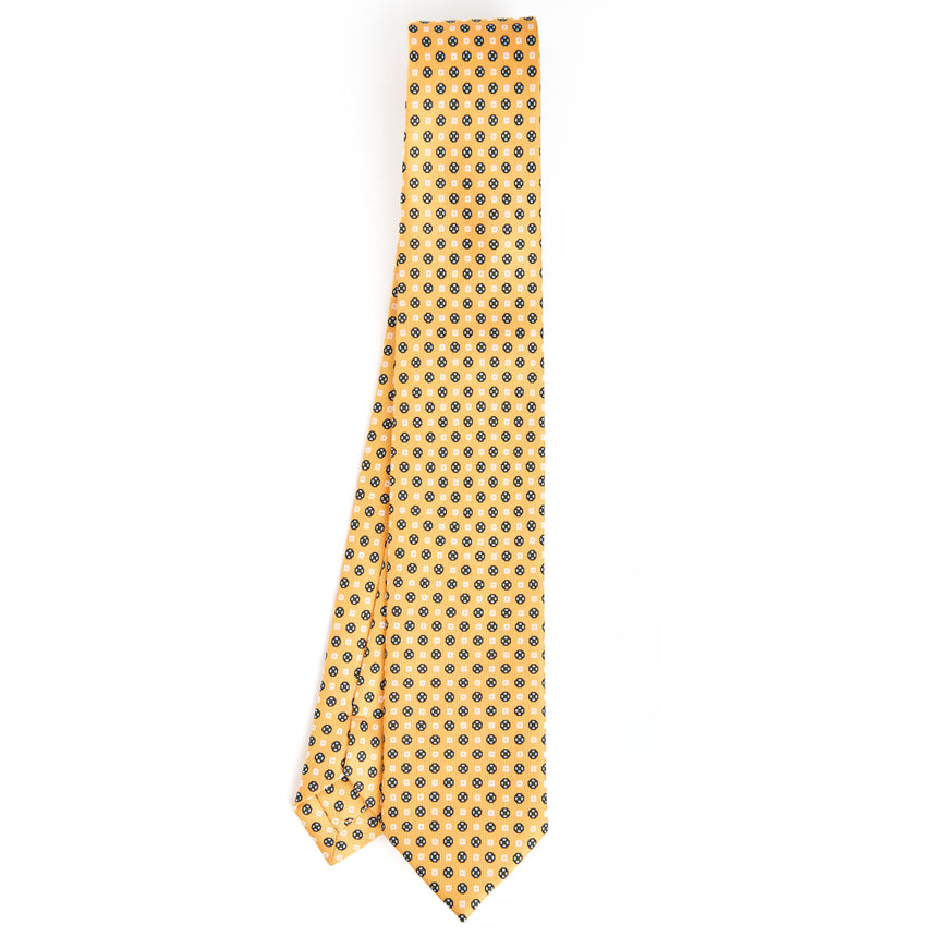 YELLOW SARTORIAL 7 CM SILK TIE