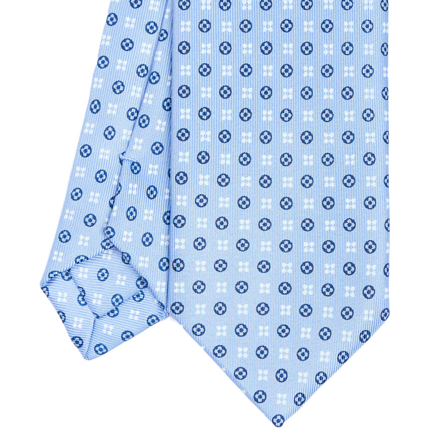 LIGHT BLUE SARTORIAL 7 CM SILK TIE