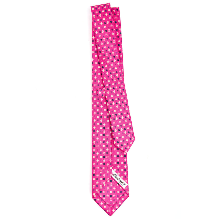 CRAVATTA SARTORIALE 7 CM IN SETA FUCSIA