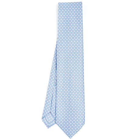 LIGHT BLUE 7 FOLD SARTORIAL SILK TIE