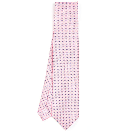 PINK 7 FOLD SARTORIAL SILK TIE