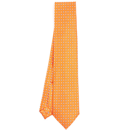 ORANGE 7 FOLD SARTORIAL SILK TIE