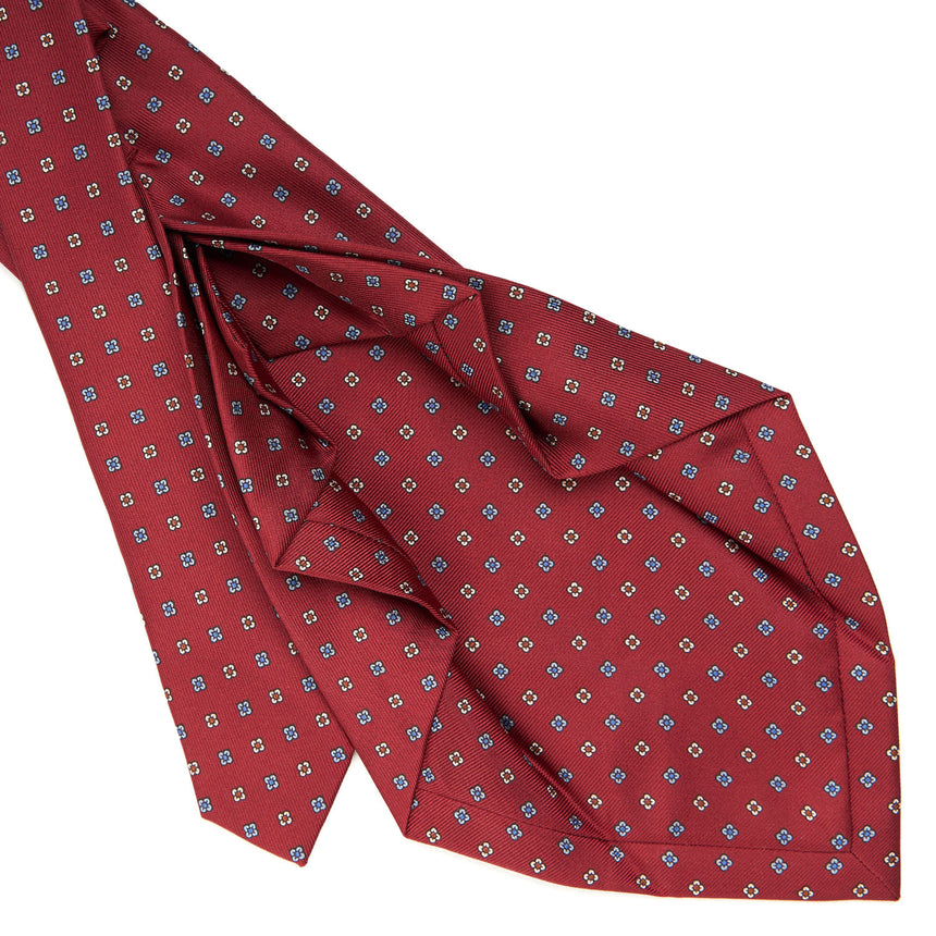 BURGUNDY 7 FOLD SARTORIAL SILK TIE