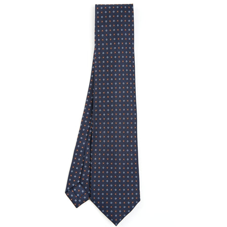 DARK BLUE 7 FOLD SARTORIAL SILK TIE