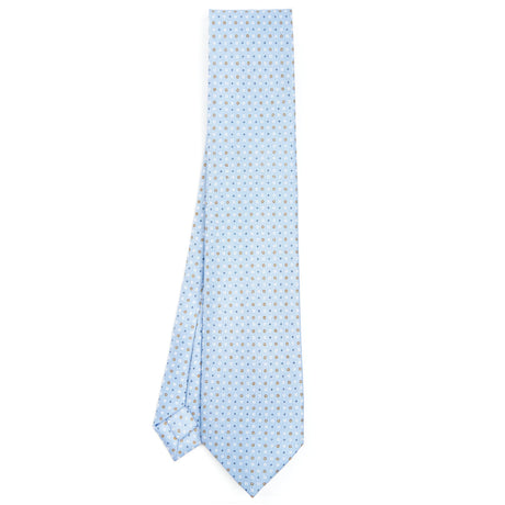 LIGHT BLUE 7 FOLD SARTORIAL SILK TIE