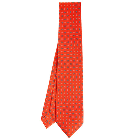 ORANGE 7 FOLD SARTORIAL SILK TIE