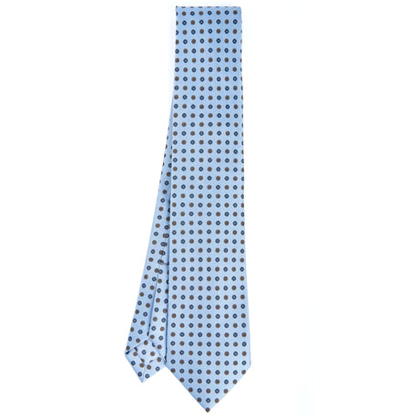 LIGHT BLUE 7 FOLD SARTORIAL SILK TIE