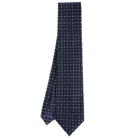 DARK BLUE 7 FOLD SARTORIAL SILK TIE