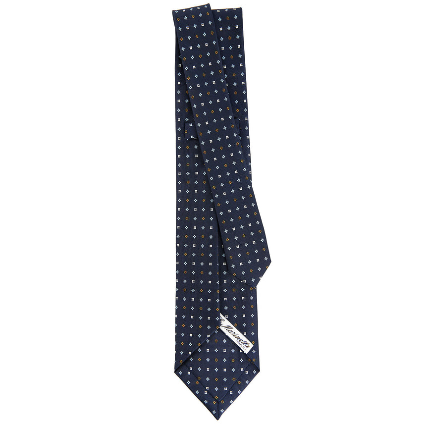 DARK BLUE 7 FOLD SARTORIAL SILK TIE