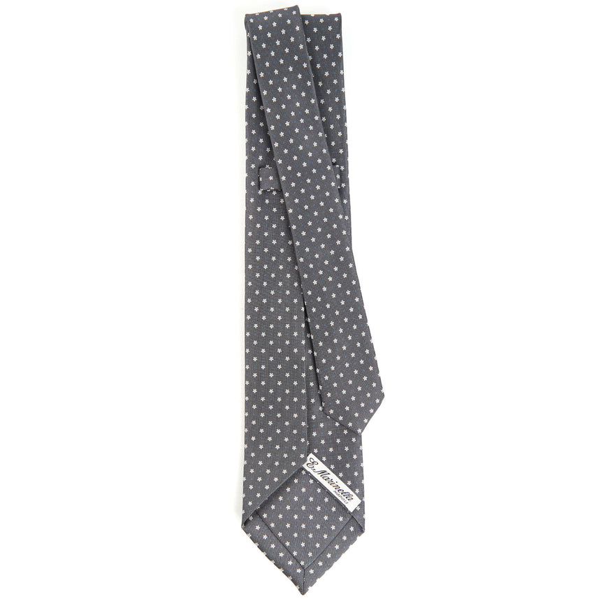 DARK GREY 7 FOLD SARTORIAL SILK TIE