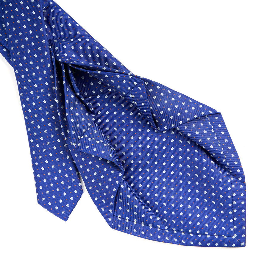 BLUE 7 FOLD SARTORIAL SILK TIE