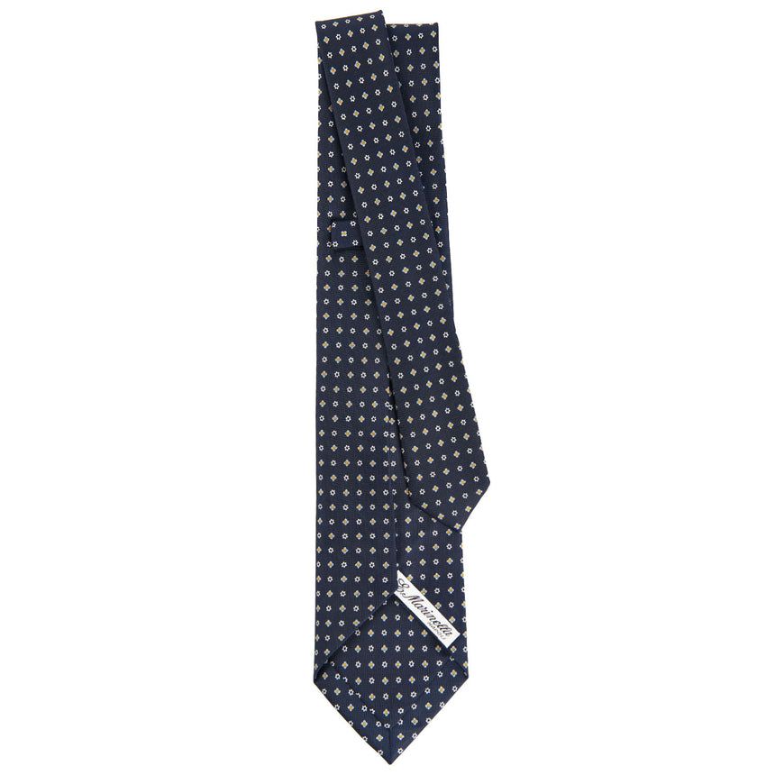 DARK BLUE 7 FOLD SARTORIAL SILK TIE