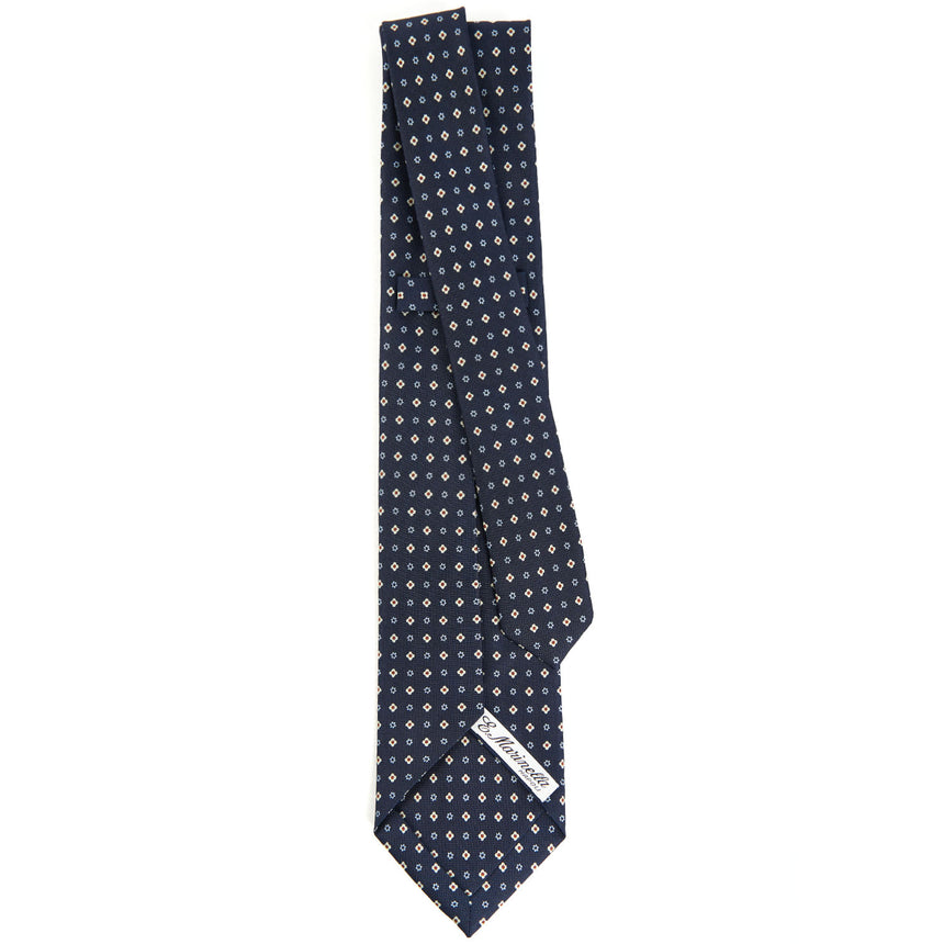 DARK BLUE 7 FOLD SARTORIAL SILK TIE