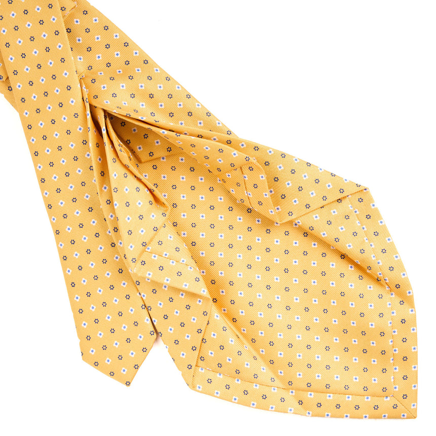 YELLOW 7 FOLD SARTORIAL SILK TIE