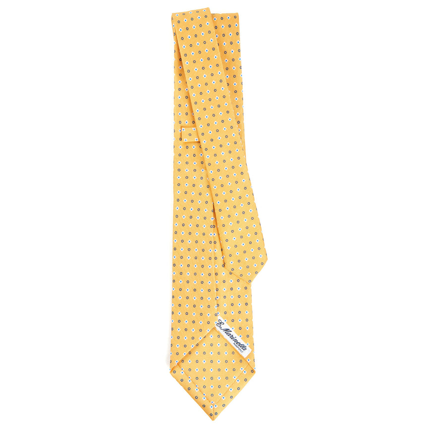 YELLOW 7 FOLD SARTORIAL SILK TIE