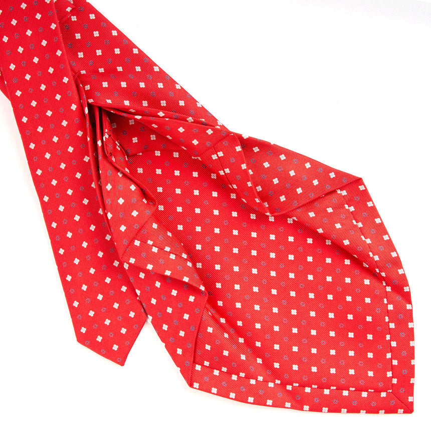 RED 7 FOLD SARTORIAL SILK TIE