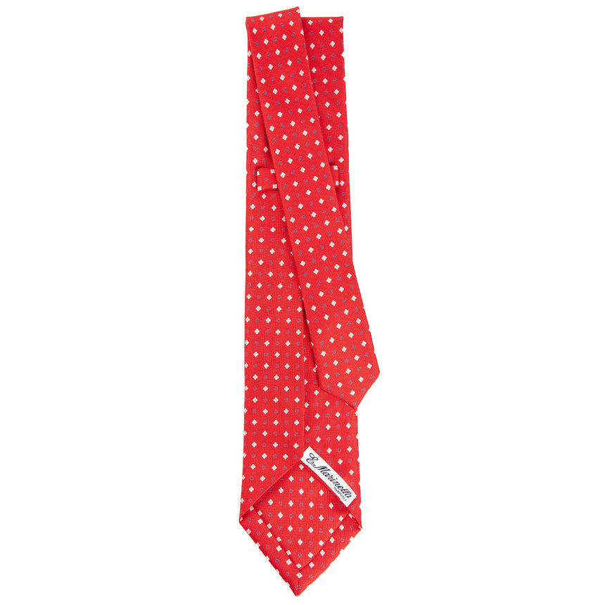 RED 7 FOLD SARTORIAL SILK TIE