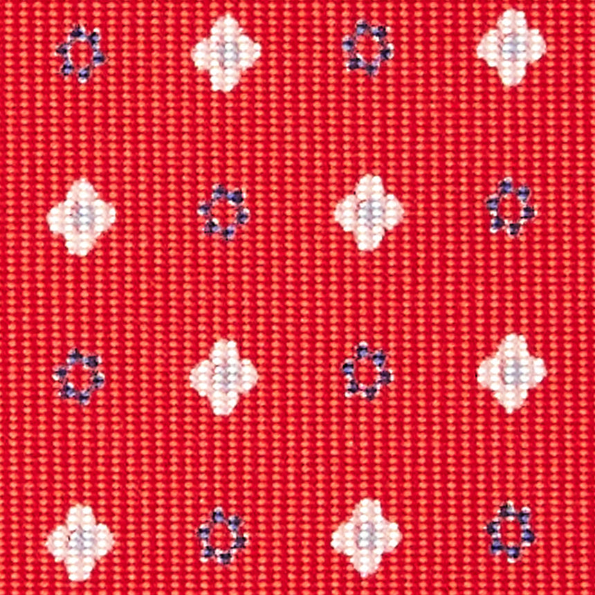 RED 7 FOLD SARTORIAL SILK TIE