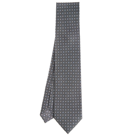 DARK GREY 7 FOLD SARTORIAL SILK TIE