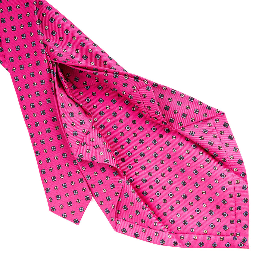 FUCSIA 7 FOLD SARTORIAL SILK TIE