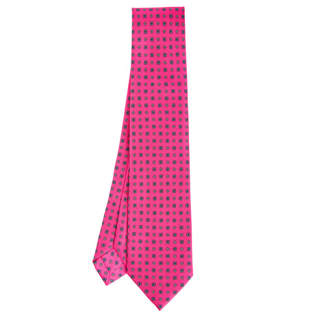 FUCSIA 7 FOLD SARTORIAL SILK TIE