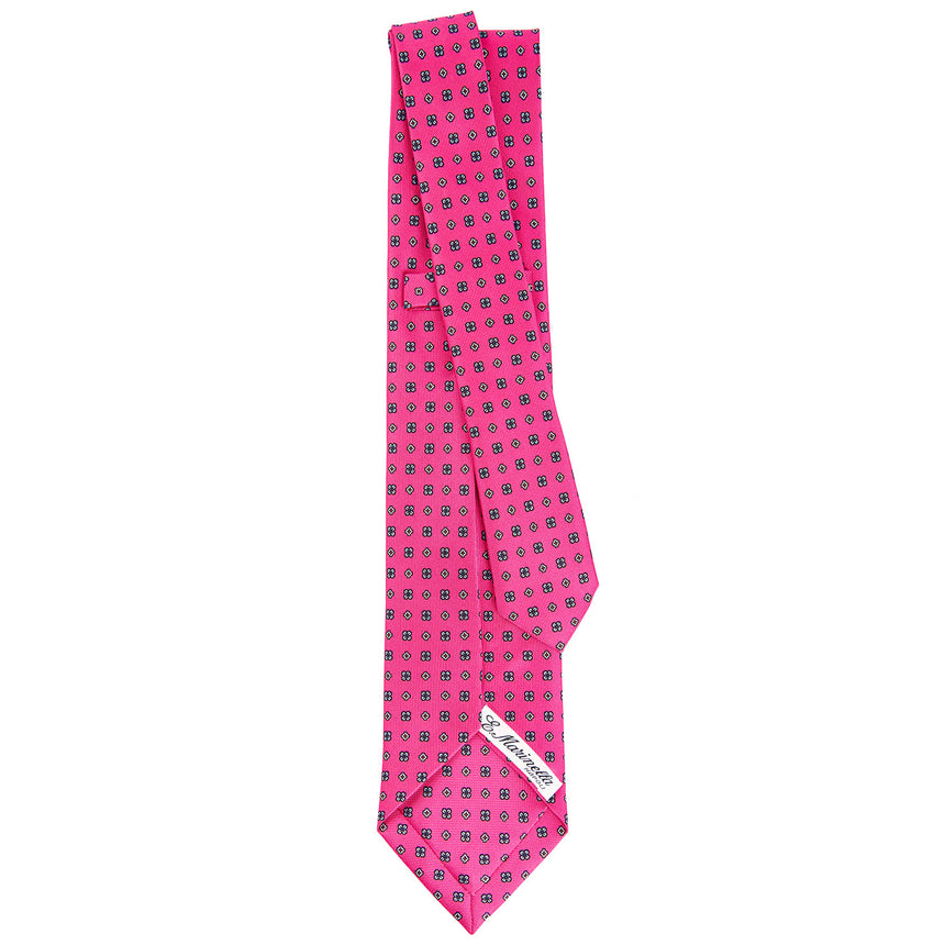 FUCSIA 7 FOLD SARTORIAL SILK TIE