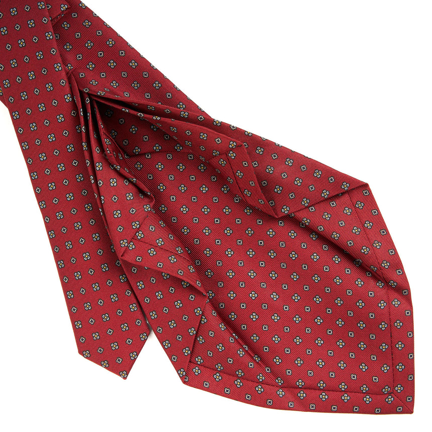 BURGUNDY 7 FOLD SARTORIAL SILK TIE