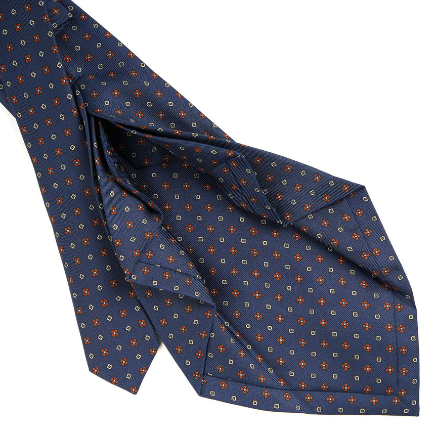 DARK BLUE 7 FOLD SARTORIAL SILK TIE