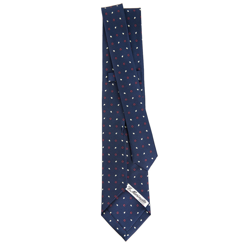 DARK BLUE 7 FOLD SARTORIAL SILK TIE