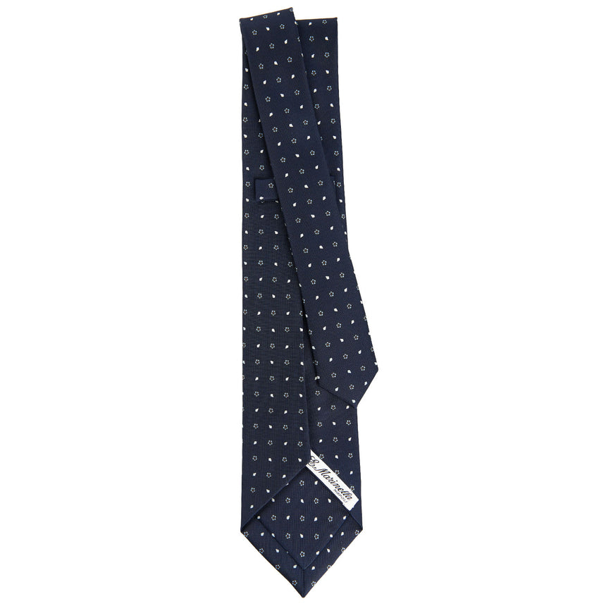 DARK BLUE 7 FOLD SARTORIAL SILK TIE