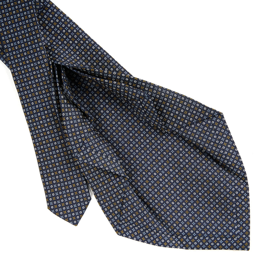 DARK BLUE 7 FOLD SARTORIAL SILK TIE