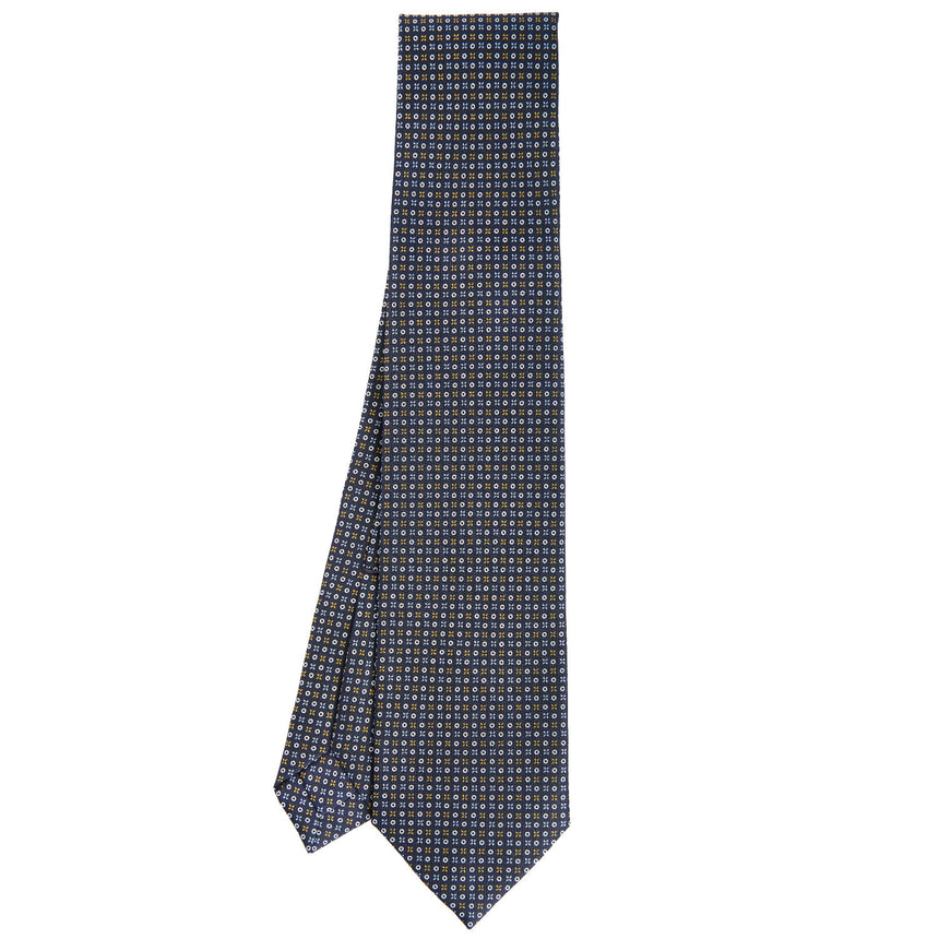 DARK BLUE 7 FOLD SARTORIAL SILK TIE