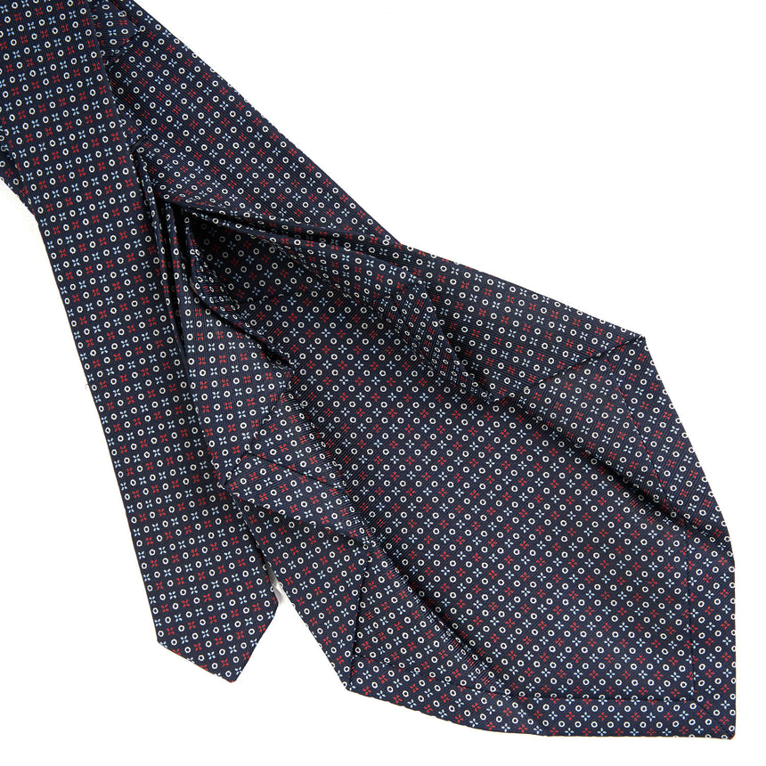 DARK BLUE 7 FOLD SARTORIAL SILK TIE