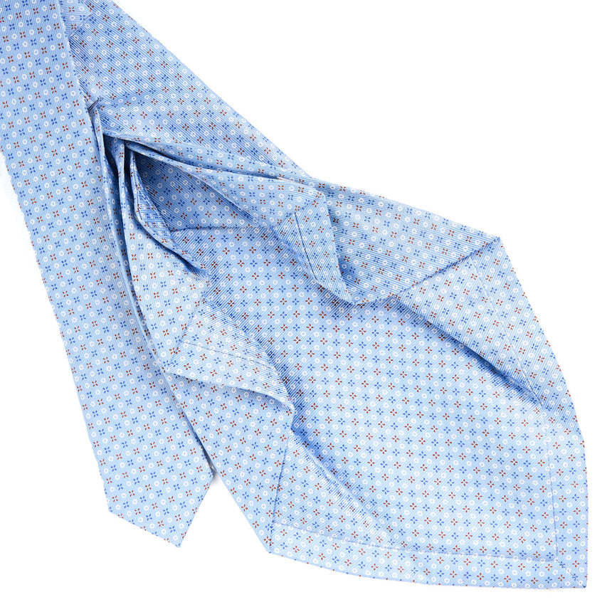 LIGHT BLUE 7 FOLD SARTORIAL SILK TIE