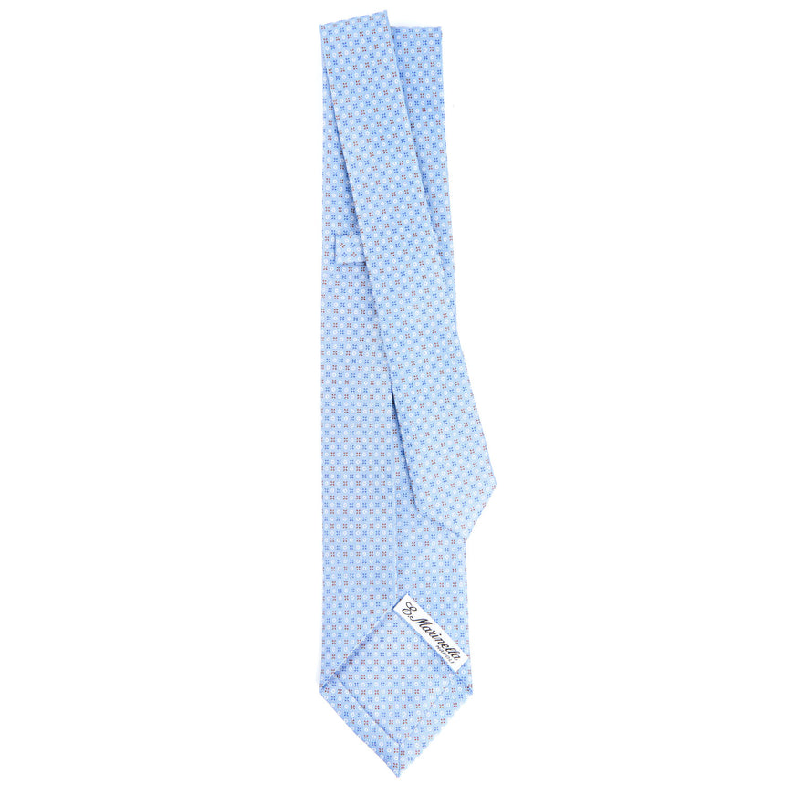 LIGHT BLUE 7 FOLD SARTORIAL SILK TIE