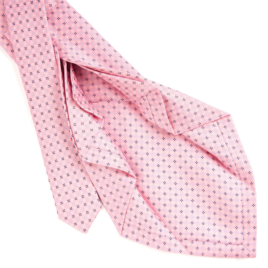 PINK 7 FOLD SARTORIAL SILK TIE