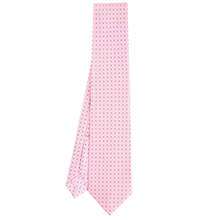 PINK 7 FOLD SARTORIAL SILK TIE