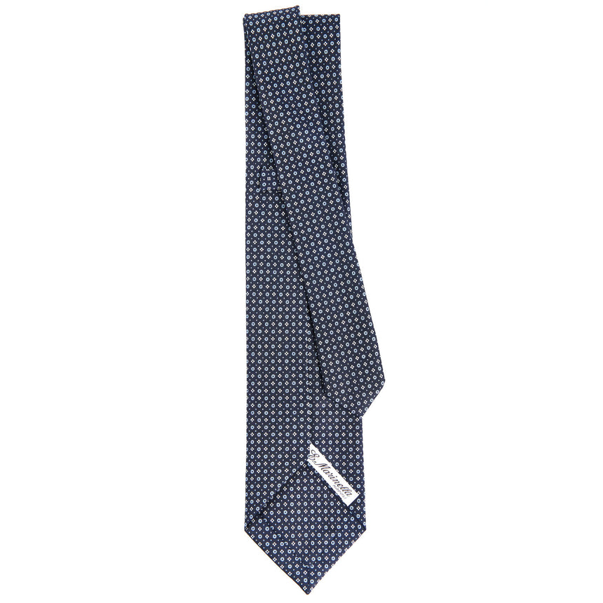 DARK BLUE 7 FOLD SARTORIAL SILK TIE