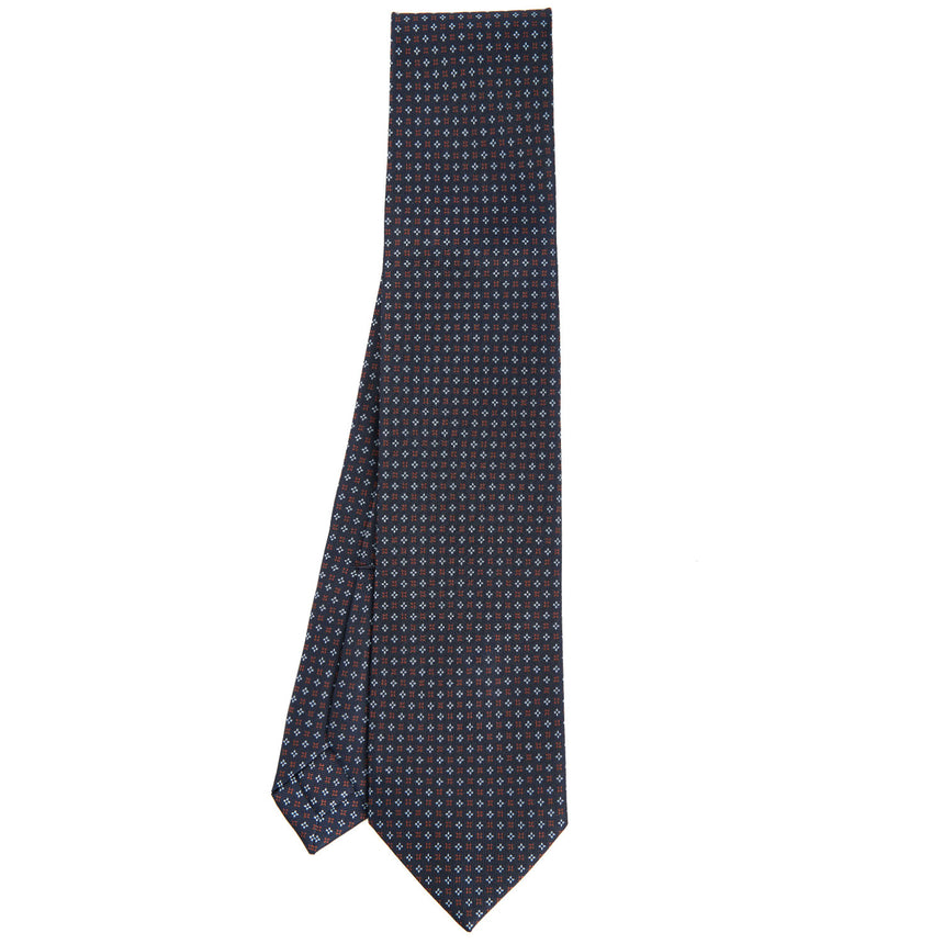 DARK BLUE 7 FOLD SARTORIAL SILK TIE