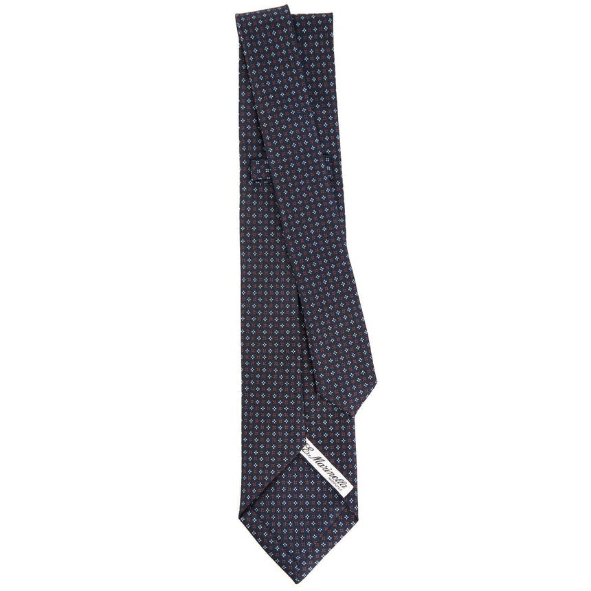 DARK BLUE 7 FOLD SARTORIAL SILK TIE