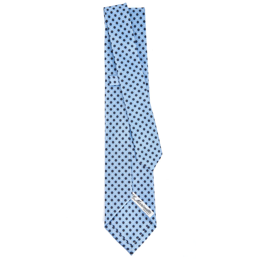 LIGHT BLUE 7 FOLD SARTORIAL SILK TIE