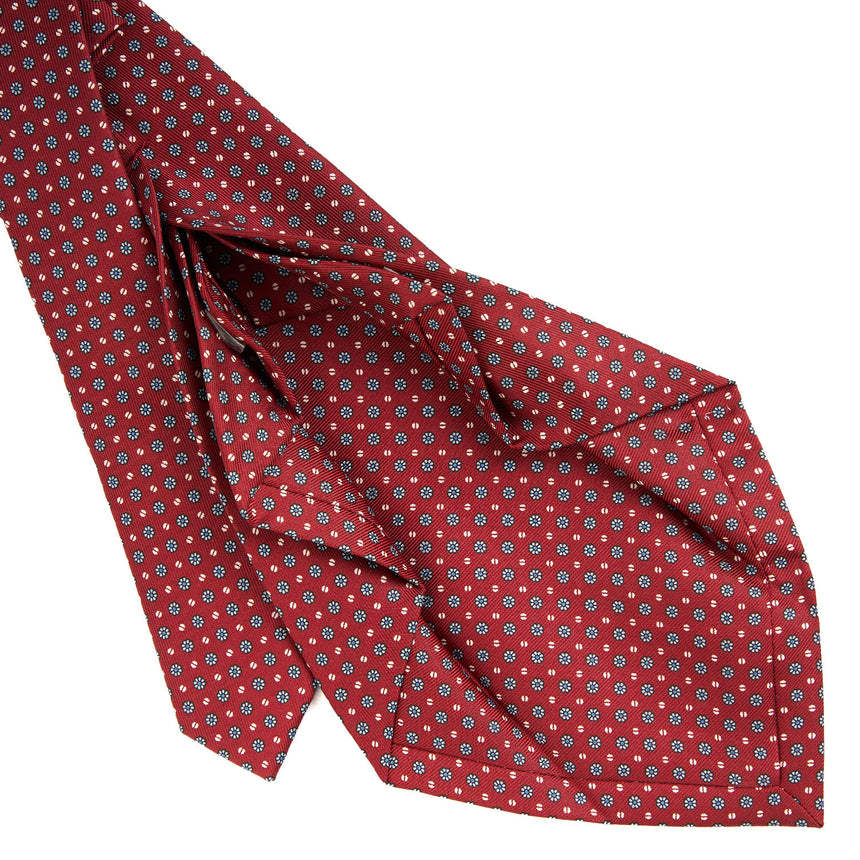 BURGUNDY 7 FOLD SARTORIAL SILK TIE