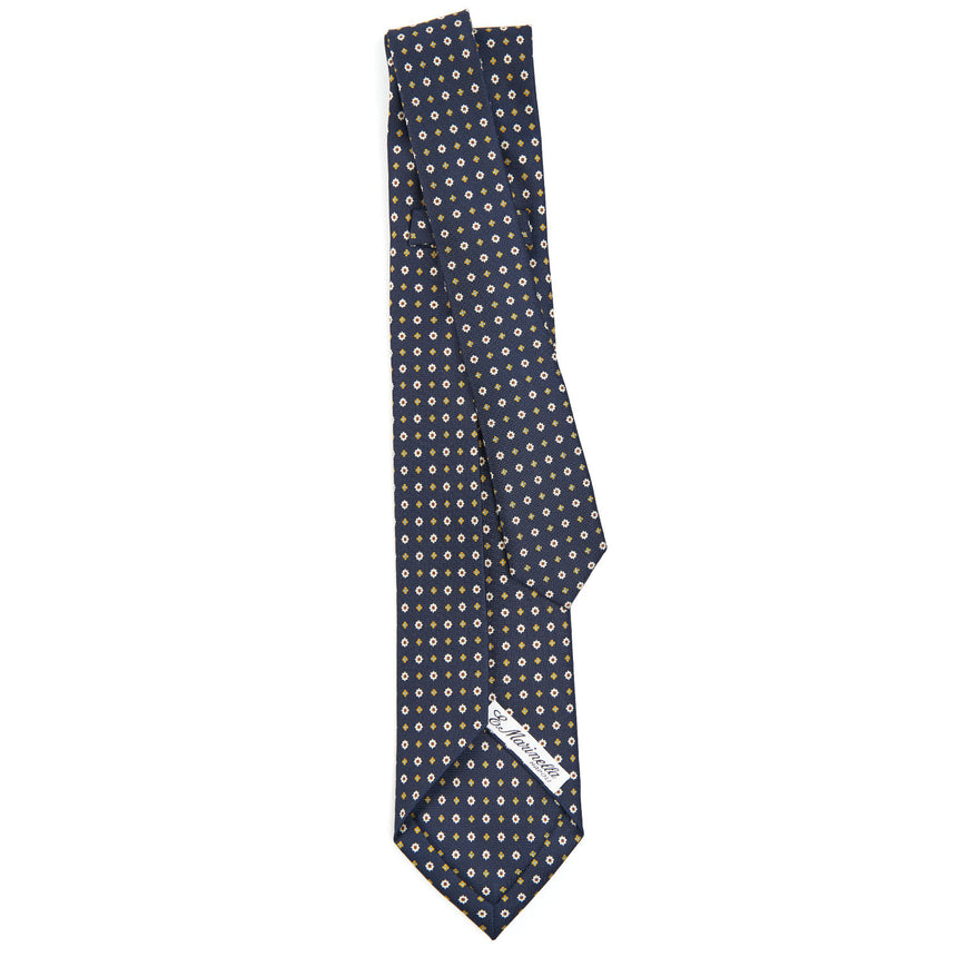 DARK BLUE 7 FOLD SARTORIAL SILK TIE