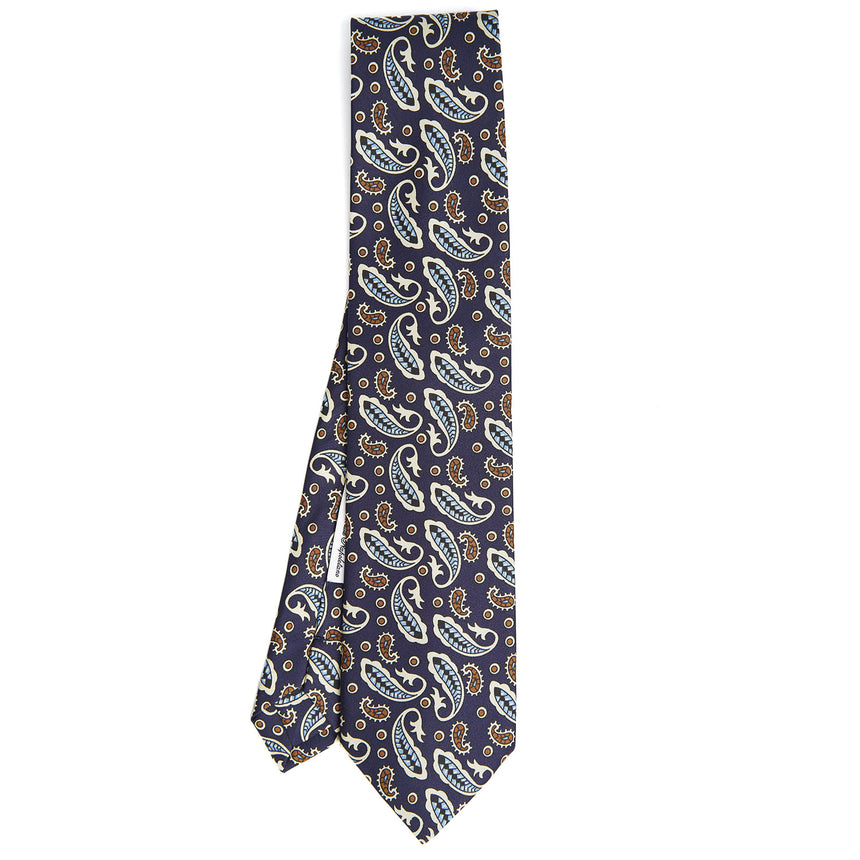 DARK BLUE SILK TIE