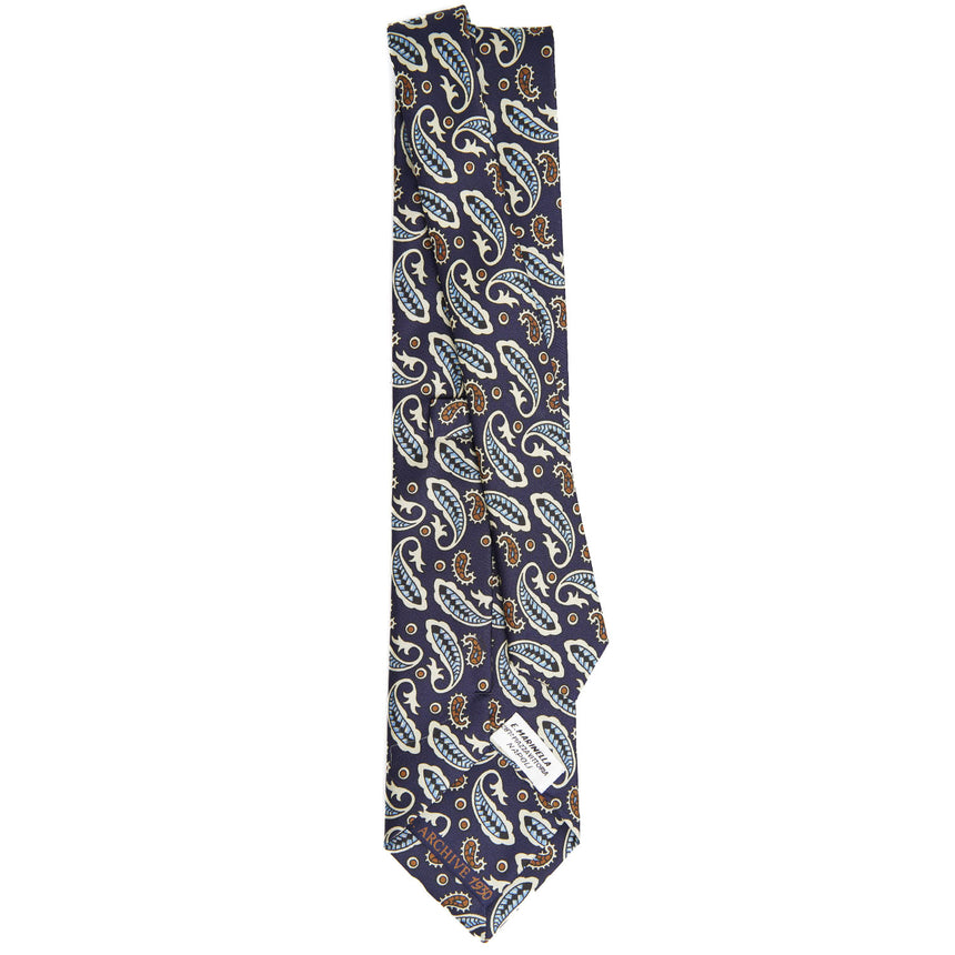 DARK BLUE SILK TIE