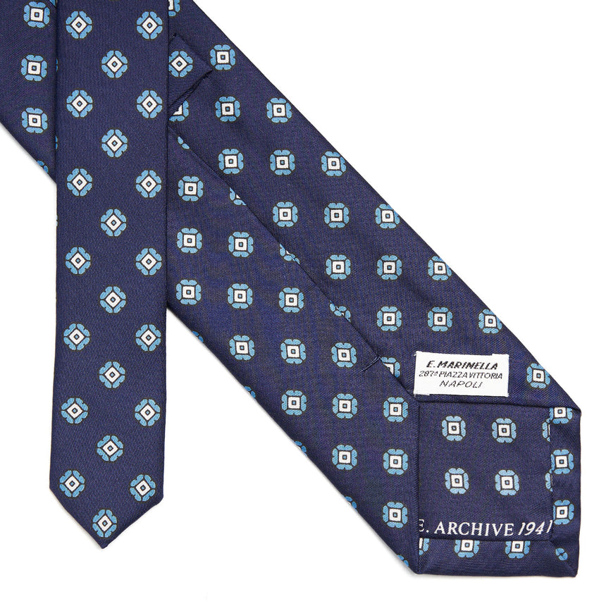 DARK BLUE SILK TIE