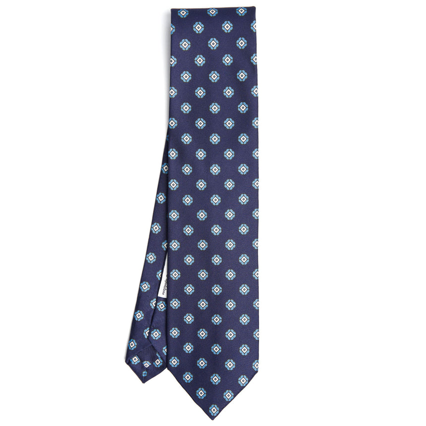 DARK BLUE SILK TIE