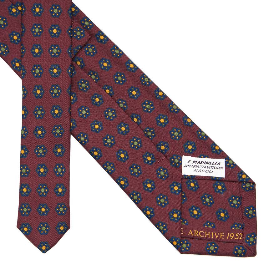 BURGUNDY SILK TIE